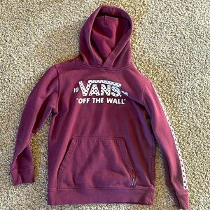 Kids Vans Maroon Medium Hoodie